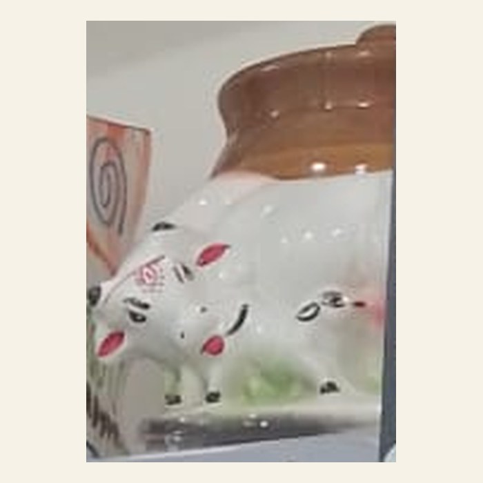 Ceramic Cow & Calf Showpiece